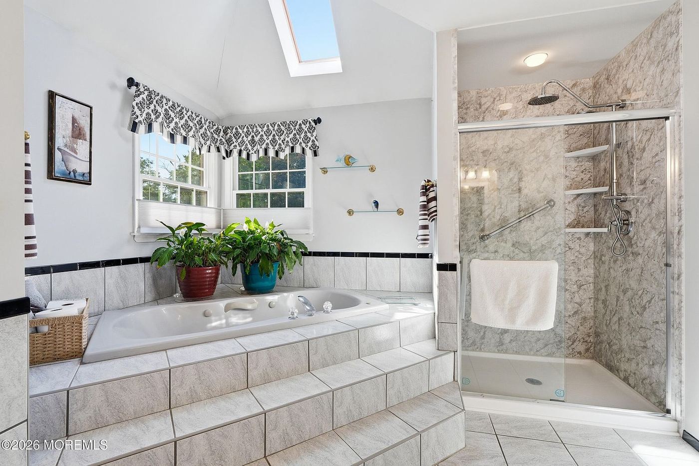 Primary bath with soaking tub